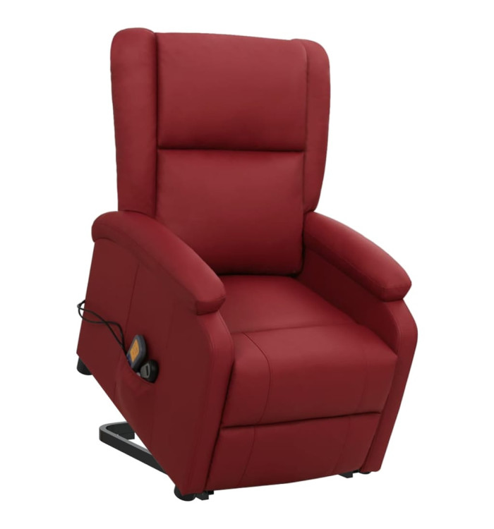 Fauteuil de massage Rouge bordeaux Similicuir | Mobilier & Déco