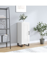 Buffet Blanc brillant 34,5x34x90 cm Bois d'ingénierie | Mobilier & Déco