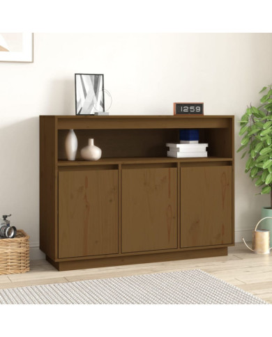 Buffet Marron miel 104,5x34x80 cm Bois massif de pin | Mobilier & Déco