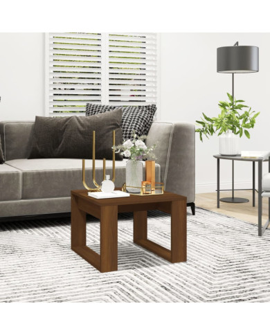 Table d'appoint Chêne marron 50x50x35 cm Bois d'ingénierie | Mobilier & Déco