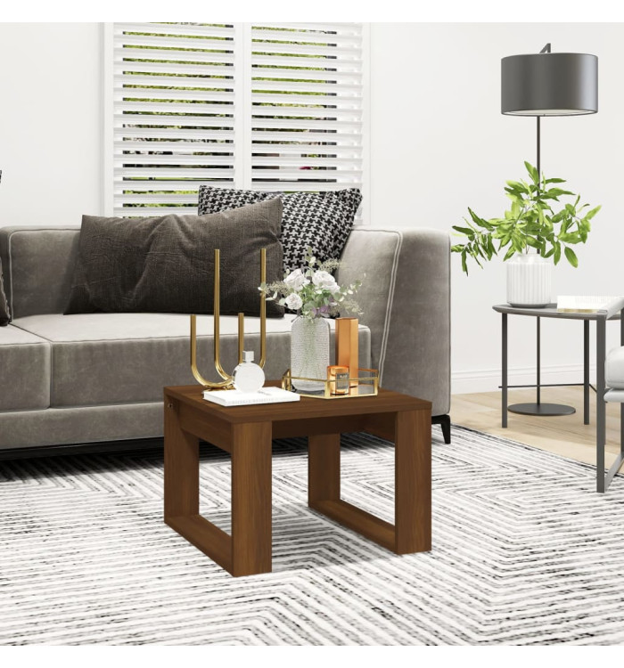 Table d'appoint Chêne marron 50x50x35 cm Bois d'ingénierie | Mobilier & Déco