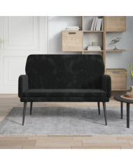 Banc Noir 108x79x79 cm Velours | Mobilier & Déco