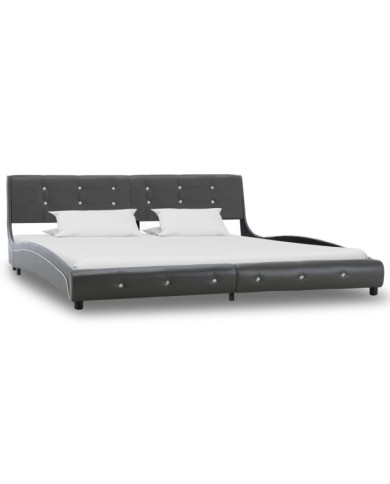 Cadre de lit Gris Similicuir 180x200 cm | Mobilier & Déco