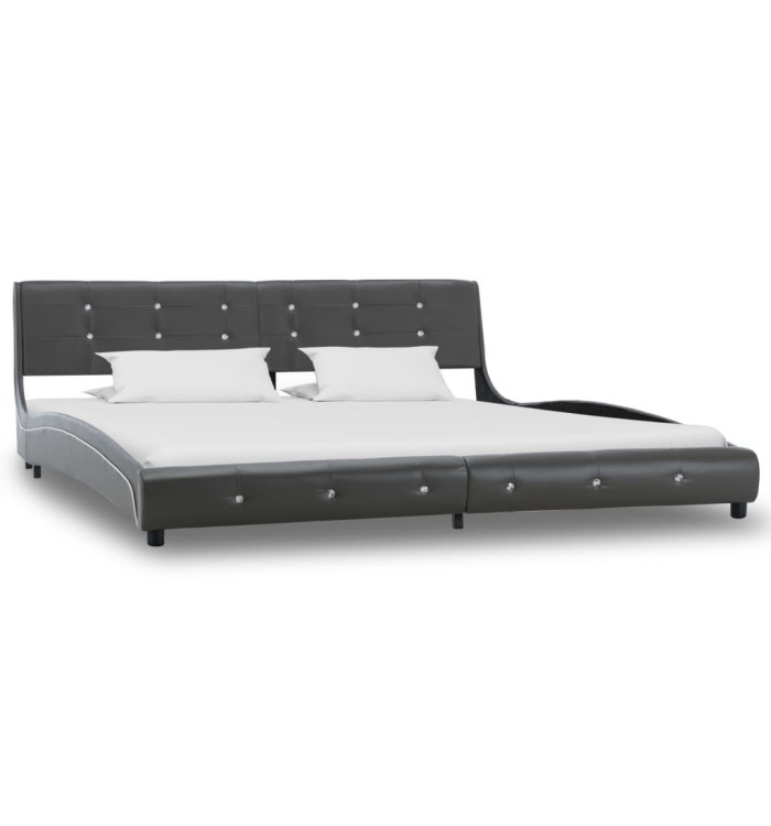 Cadre de lit Gris Similicuir 180x200 cm | Mobilier & Déco
