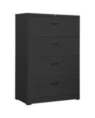 Classeur Anthracite 90x46x134 cm Acier | Mobilier & Déco