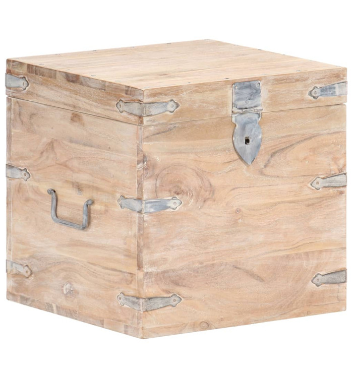 Coffre 40x40x40 cm Bois d'acacia solide | Mobilier & Déco