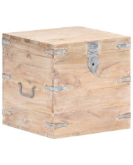 Coffre 40x40x40 cm Bois d'acacia solide | Mobilier & Déco