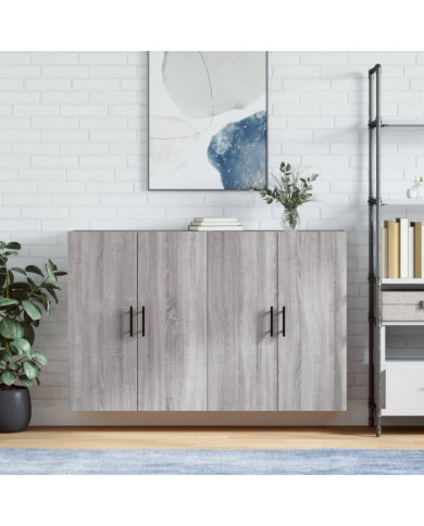 Armoires murales 2 pcs sonoma gris 69,5x34x90 cm | Mobilier & Déco
