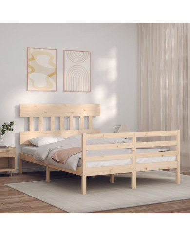 Cadre de lit sans matelas bois massif | Mobilier & Déco