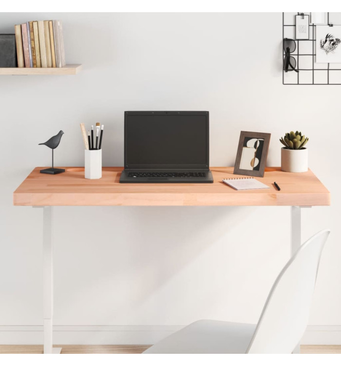 Dessus de bureau 100x50x4 cm bois massif de hêtre | Mobilier & Déco