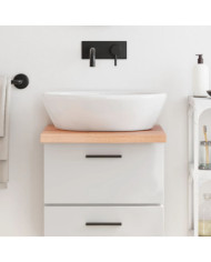 Comptoir de salle de bain marron 40x60x(2-4) cm bois traité | Mobilier & Déco