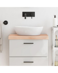 Comptoir de salle de bain 60x40x(2-6) cm bois massif non traité | Mobilier & Déco