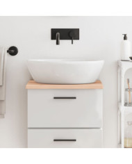 Comptoir de salle de bain 40x40x2 cm bois massif non traité | Mobilier & Déco