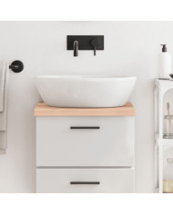 Comptoir de salle de bain 40x30x(2-4) cm bois massif non traité | Mobilier & Déco
