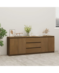 Armoire d'appoint Marron miel 180x36x65 cm Bois de pin massif | Mobilier & Déco