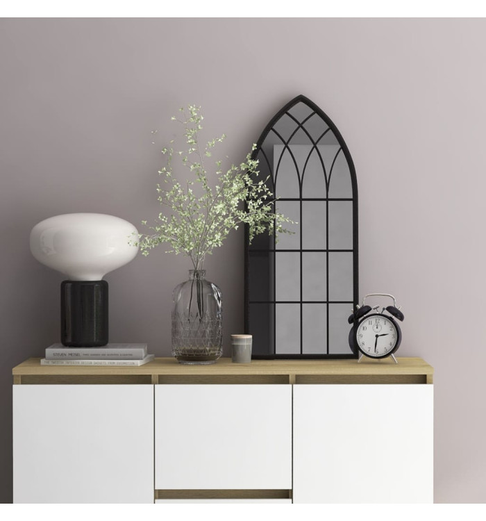 Miroir Noir 70x30 cm Fer pour utilisation à l'intérieur | Mobilier & Déco