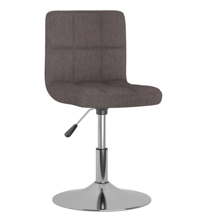 Chaise pivotante de salle à manger Taupe Tissu | Mobilier & Déco