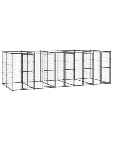 Chenil extérieur Acier 12,1 m² | Mobilier & Déco