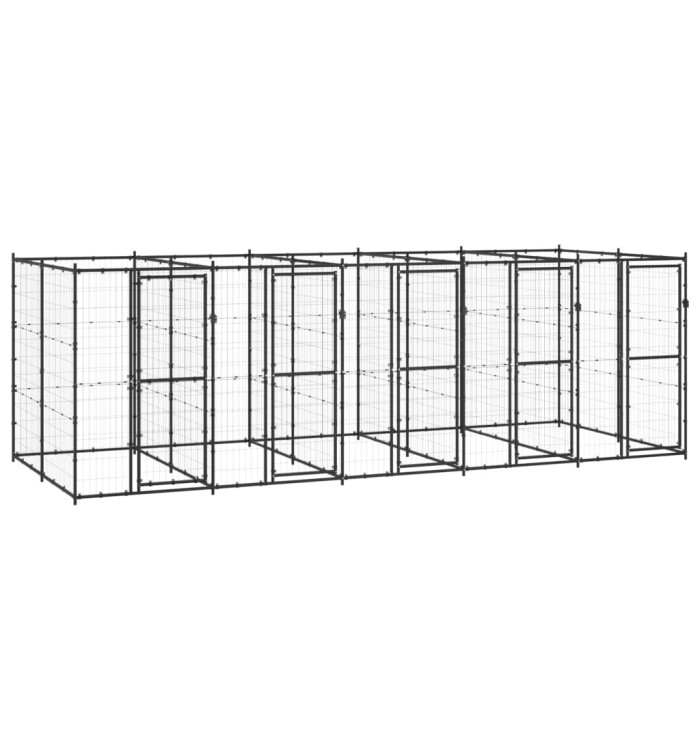 Chenil extérieur Acier 12,1 m² | Mobilier & Déco