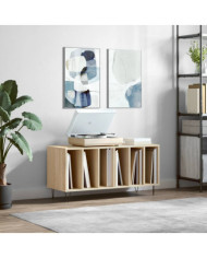 Armoire à disques chêne sonoma 100x38x48 cm bois d'ingénierie | Mobilier & Déco