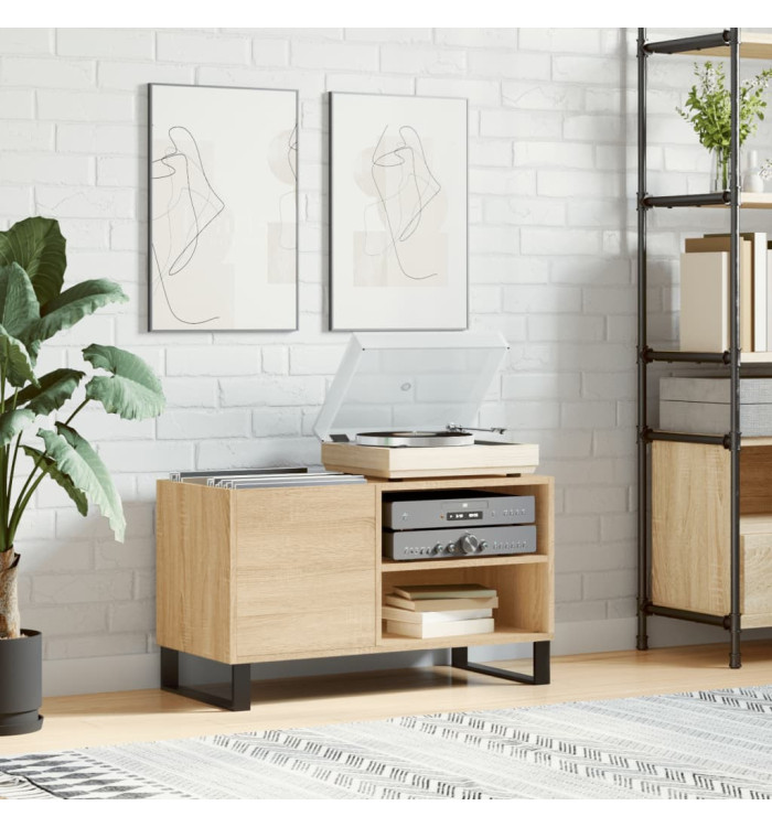 Armoire à disques chêne sonoma 85x38x48 cm bois d'ingénierie | Mobilier & Déco
