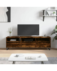 Meuble TV chêne fumé 150x30x44,5 cm bois d'ingénierie | Mobilier & Déco