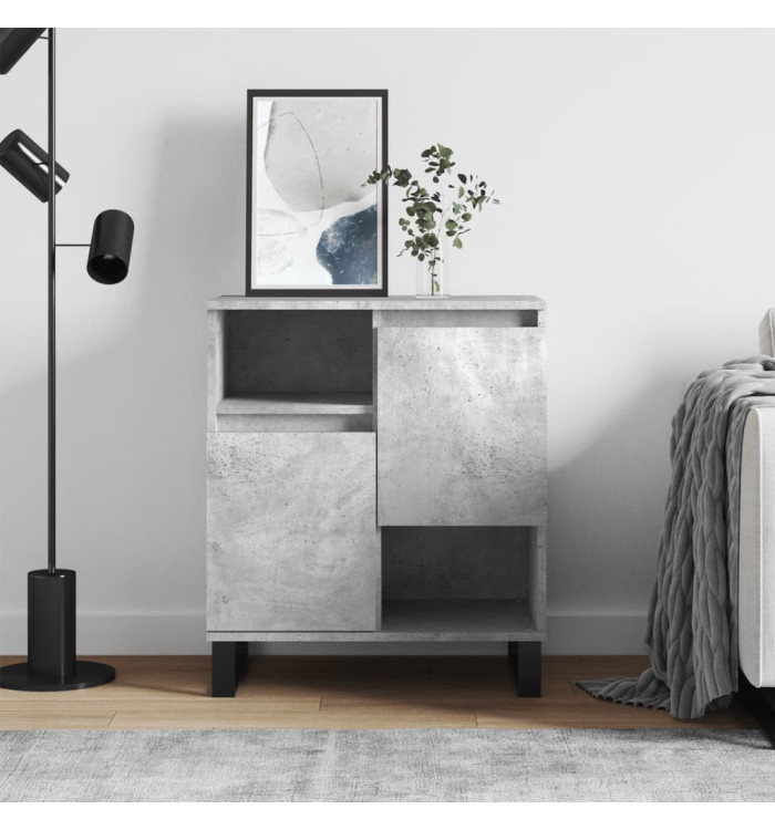 Buffet Gris béton 60x35x70 cm Bois d'ingénierie | Mobilier & Déco