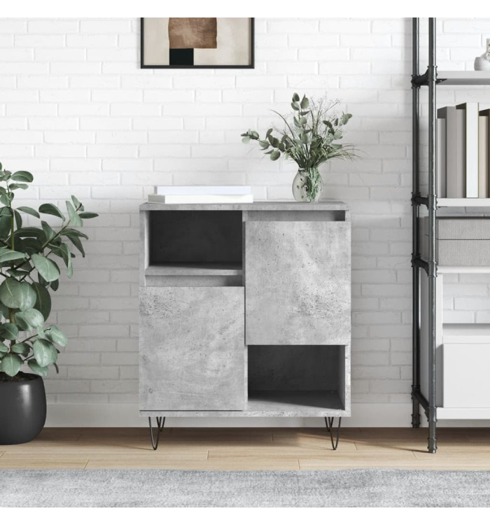 Buffet Gris béton 60x35x70 cm Bois d'ingénierie | Mobilier & Déco