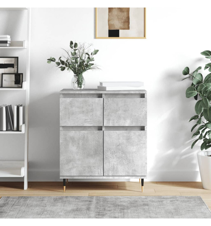 Buffet Gris béton 60x35x70 cm Bois d'ingénierie | Mobilier & Déco