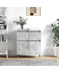 Buffet Gris béton 60x35x70 cm Bois d'ingénierie | Mobilier & Déco