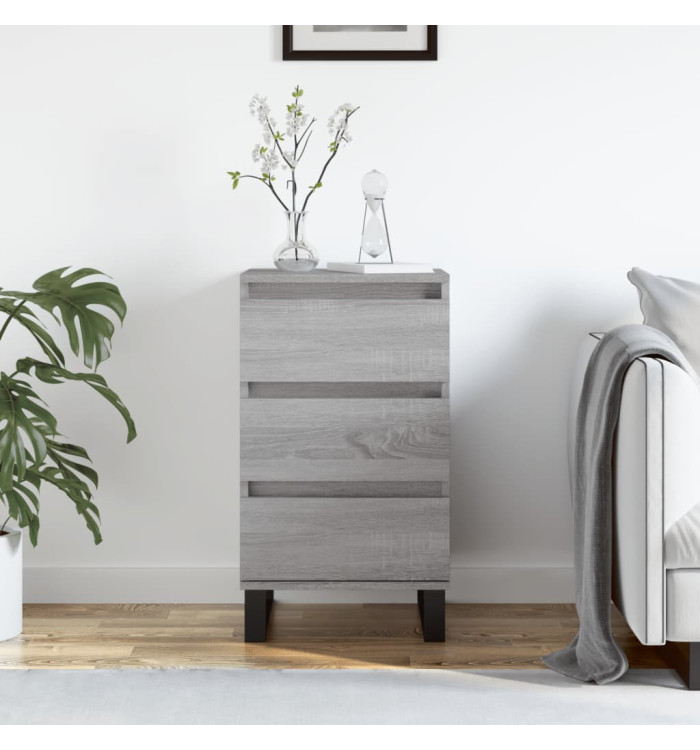 Buffet sonoma gris 40x35x70 cm bois d'ingénierie | Mobilier & Déco