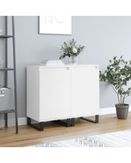 Buffets 2 pcs blanc 40x35x70 cm bois d’ingénierie | Mobilier & Déco