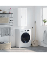 Armoire murale blanc brillant 34,5x34x90 cm bois d'ingénierie | Mobilier & Déco