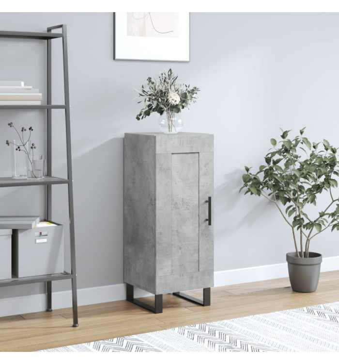 Buffet Gris béton 34,5x34x90 cm Bois d'ingénierie | Mobilier & Déco