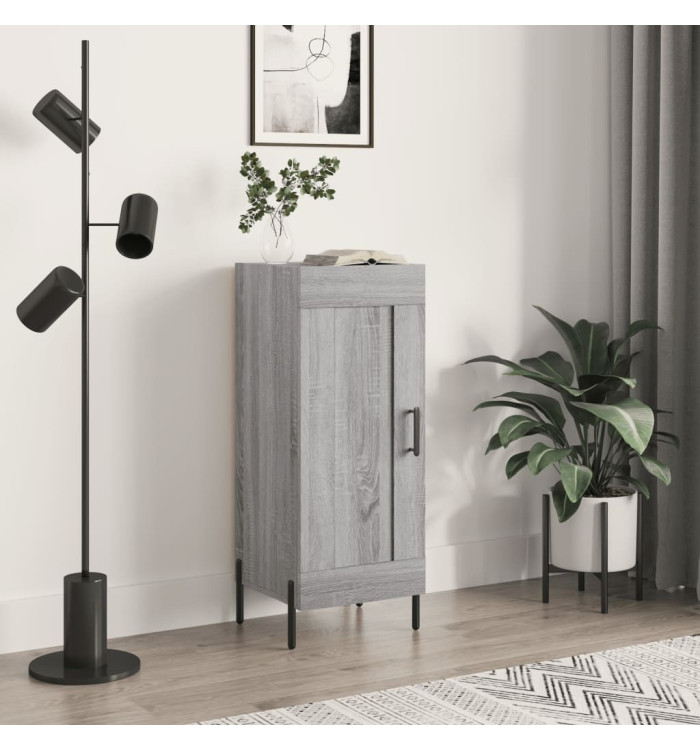 Buffet Sonoma gris 34,5x34x90 cm Bois d'ingénierie | Mobilier & Déco