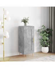 Buffet Gris béton 34,5x34x90 cm Bois d'ingénierie | Mobilier & Déco