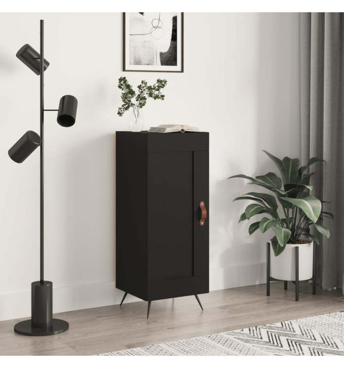 Buffet Noir 34,5x34x90 cm Bois d'ingénierie | Mobilier & Déco