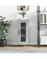 Buffet Gris béton 34,5x34x90 cm Bois d'ingénierie | Mobilier & Déco