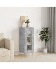 Buffet Gris béton 34,5x34x90 cm Bois d'ingénierie | Mobilier & Déco