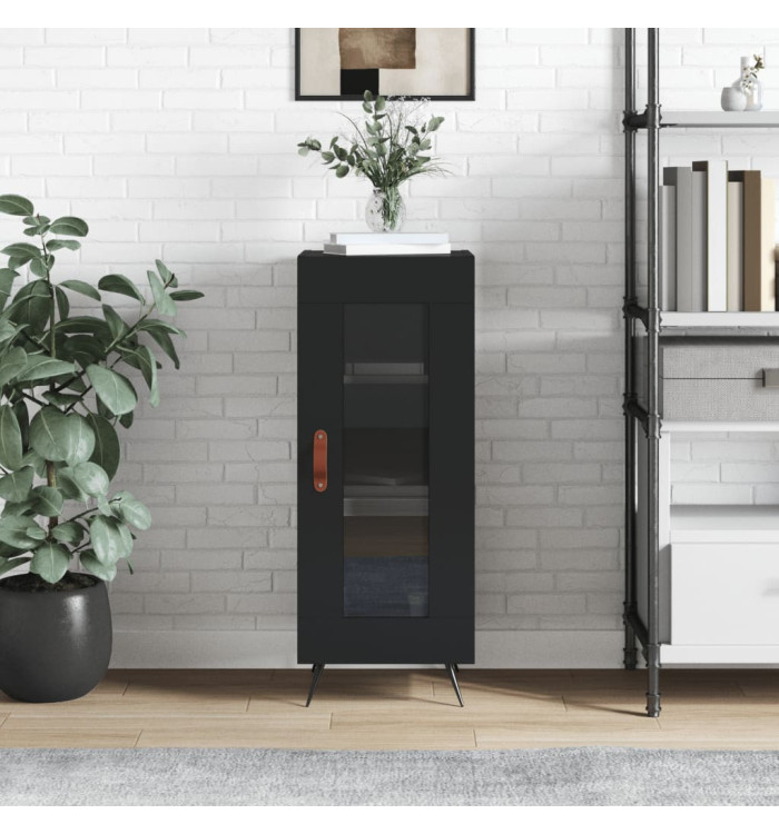 Buffet Noir 34,5x34x90 cm Bois d'ingénierie | Mobilier & Déco