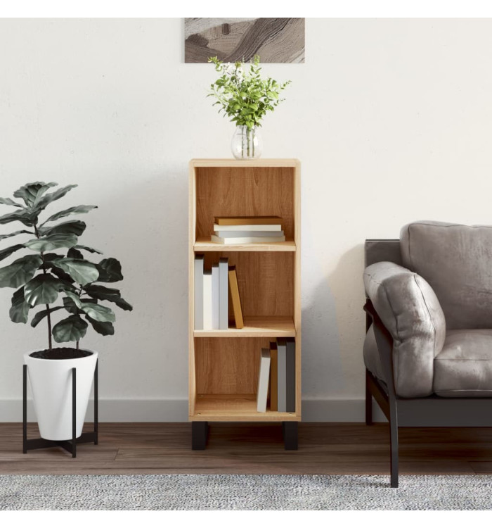 Buffet chêne sonoma 34,5x32,5x90 cm bois d'ingénierie | Mobilier & Déco