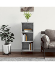 Buffet gris béton 34,5x32,5x90 cm bois d'ingénierie | Mobilier & Déco