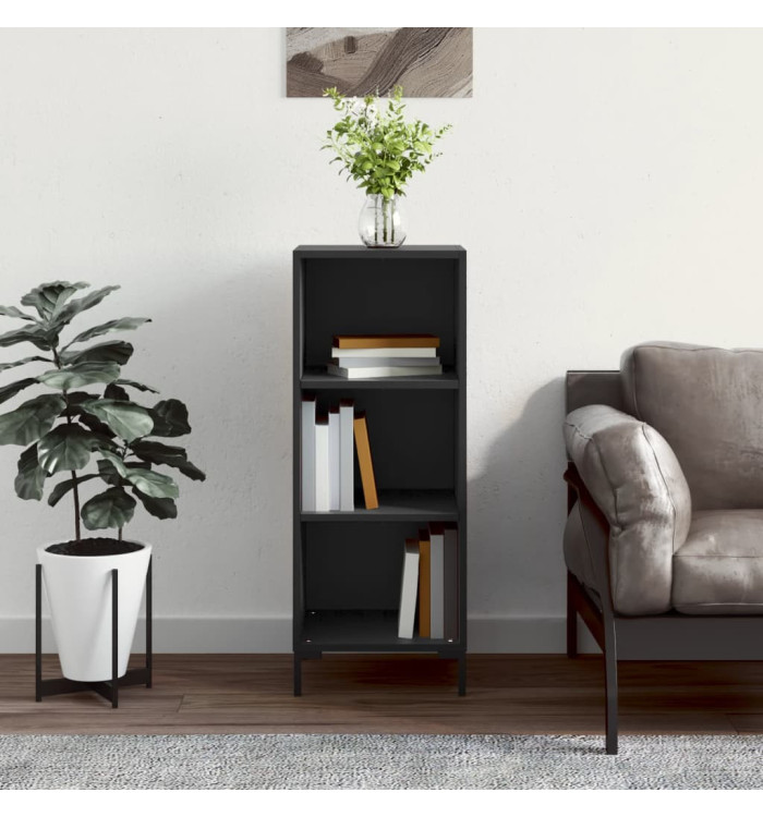 Buffet noir 34,5x32,5x90 cm bois d'ingénierie | Mobilier & Déco