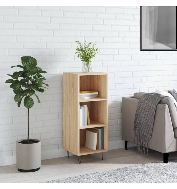 Buffet chêne sonoma 34,5x32,5x90 cm bois d'ingénierie | Mobilier & Déco