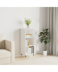 Buffet blanc brillant 34,5x32,5x90 cm bois d'ingénierie | Mobilier & Déco