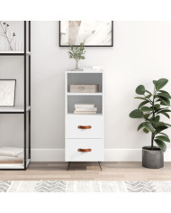 Buffet blanc 34,5x34x90 cm bois d'ingénierie | Mobilier & Déco