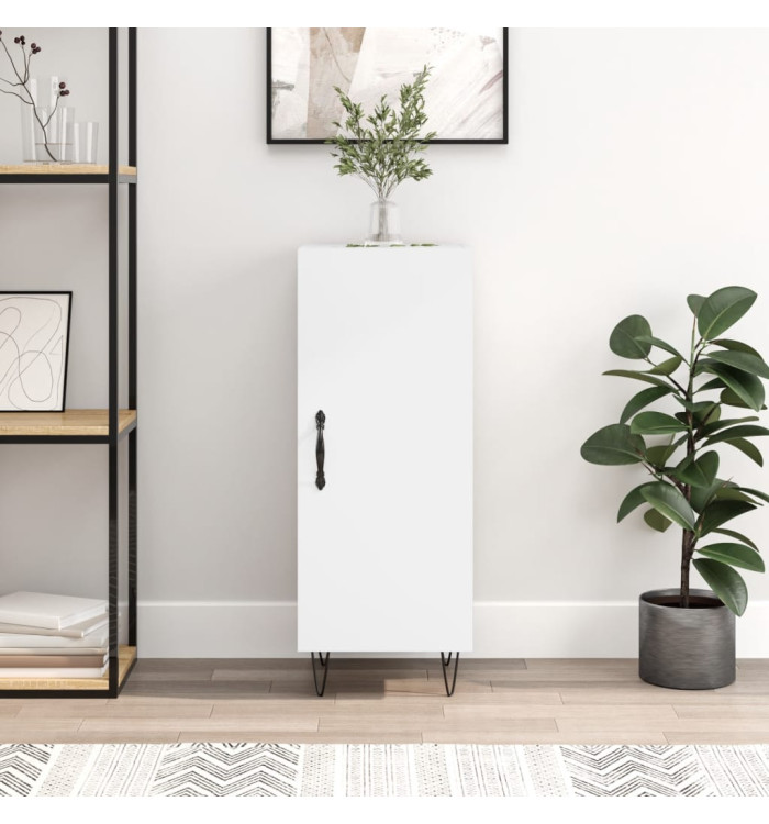 Buffet blanc 34,5x34x90 cm bois d'ingénierie | Mobilier & Déco