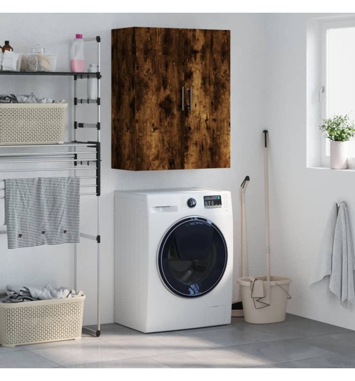 Armoire murale chêne fumé 69,5x34x90 cm | Mobilier & Déco