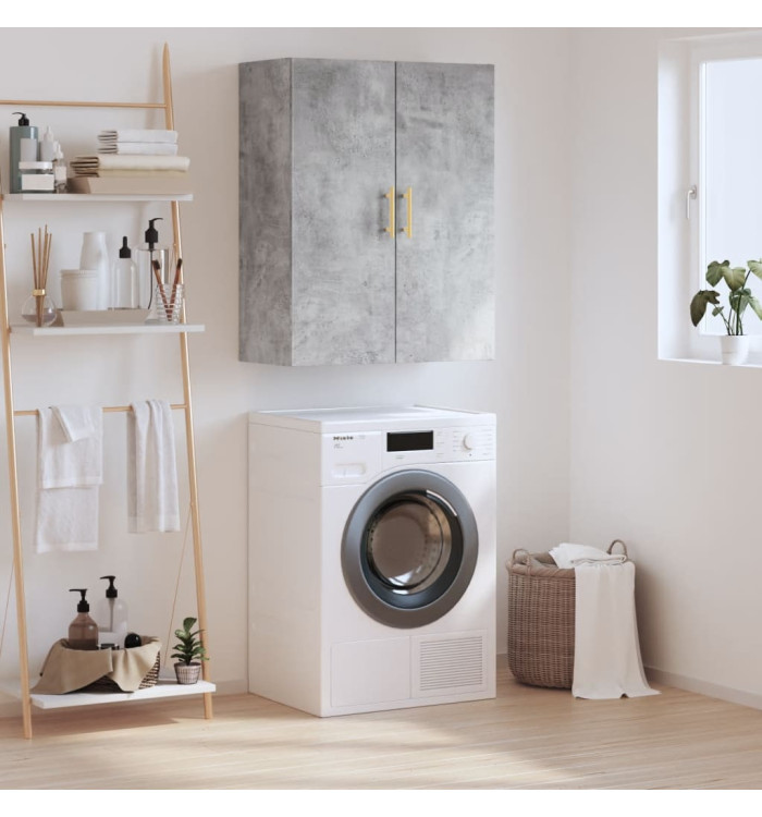 Armoire murale gris béton 69,5x34x90 cm | Mobilier & Déco
