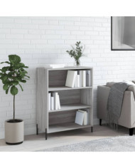 Armoire à étagères sonoma gris 69,5x32,5x90cm bois d'ingénierie | Mobilier & Déco